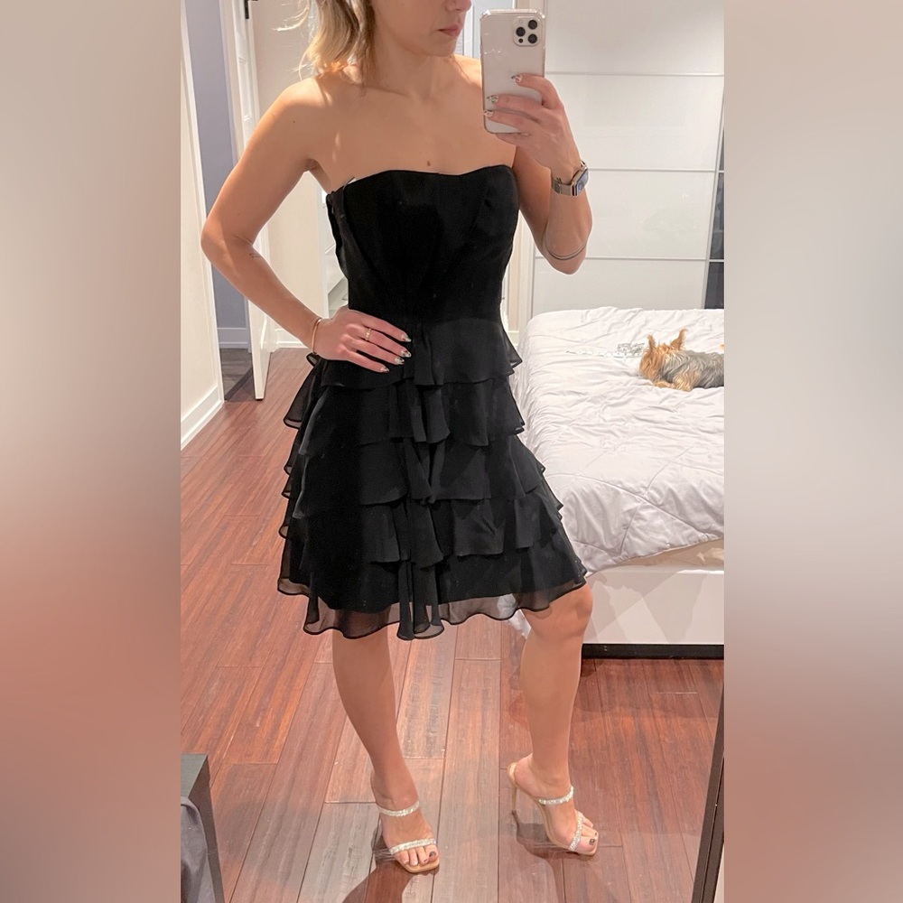 White House Black Market black dress, strapless, Size 2, NWOT